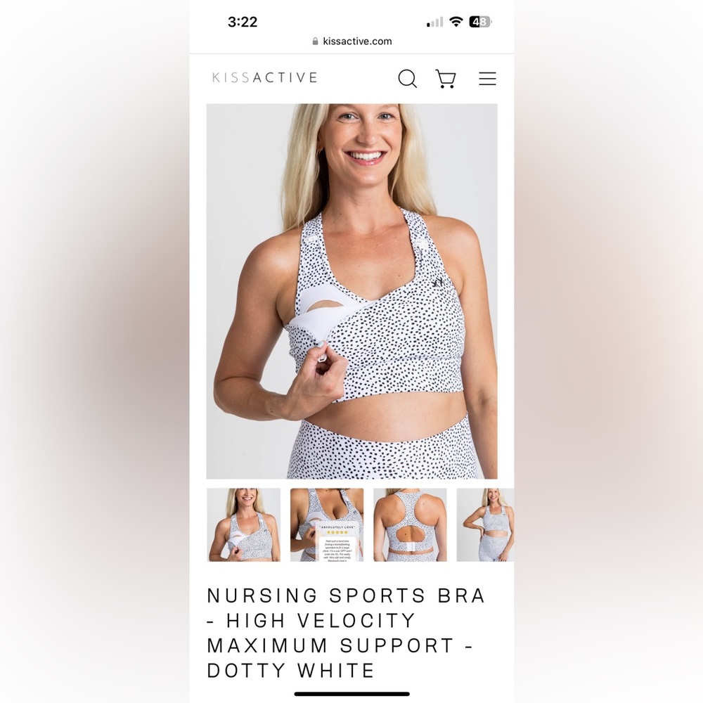 NWT KissActive nursing bra